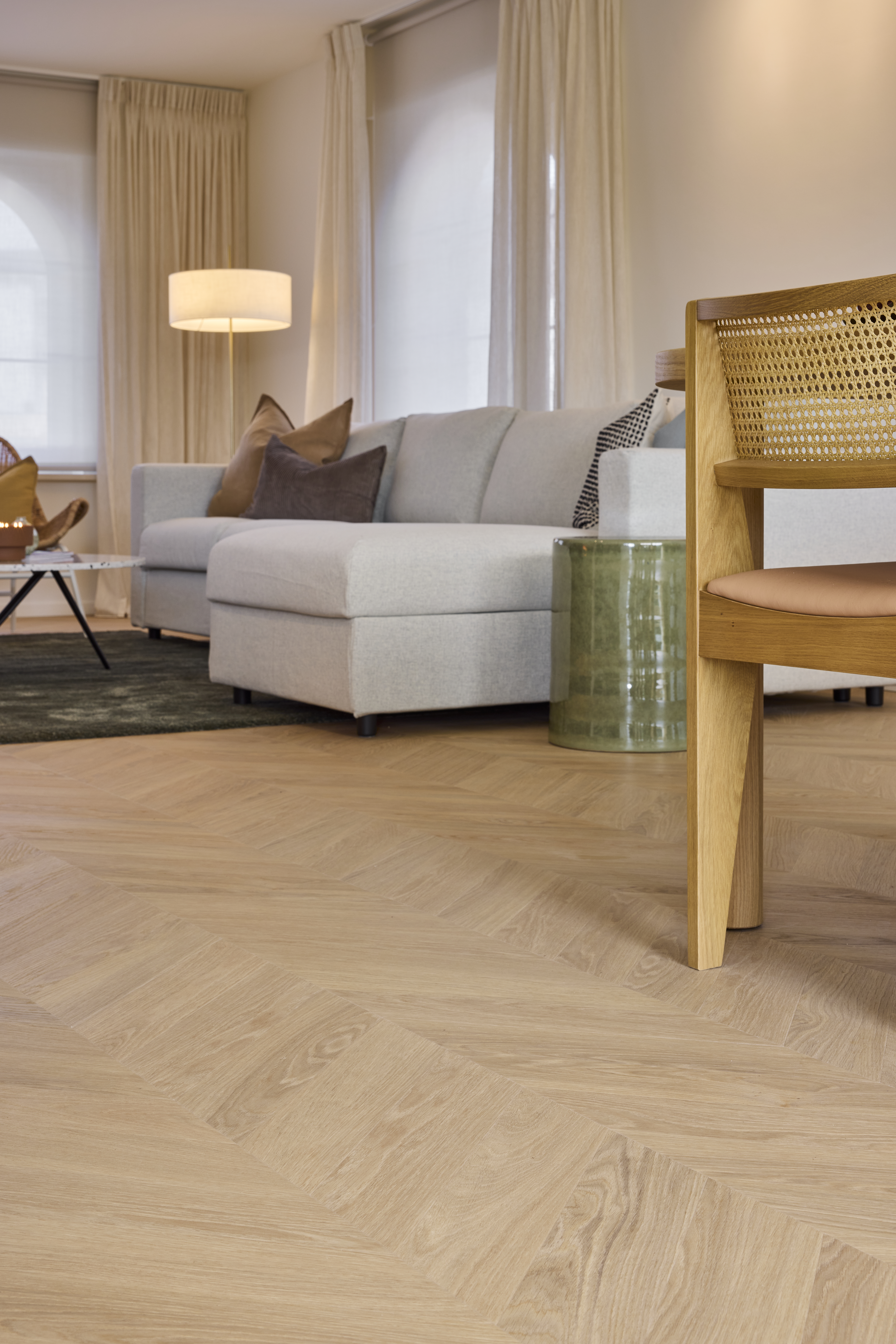 ryofy プロファイルウレタンシングル&シングル掛け1.7kgアイボリー Rocky - Floorify Chevron Вінілова підлога